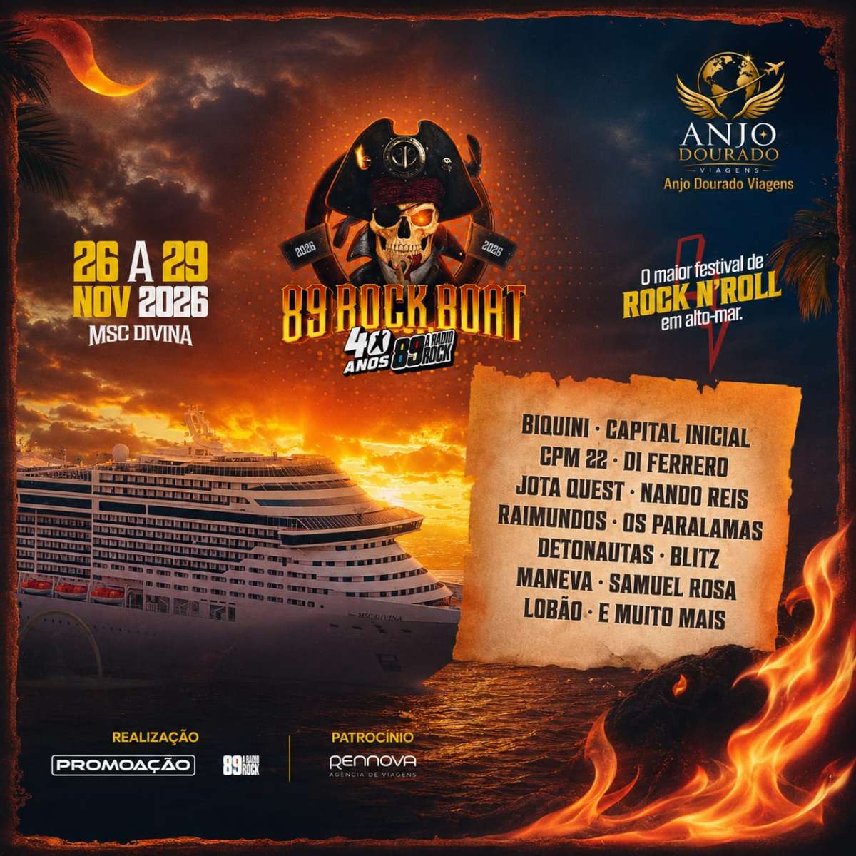 89 Rock Boat 40 anos
