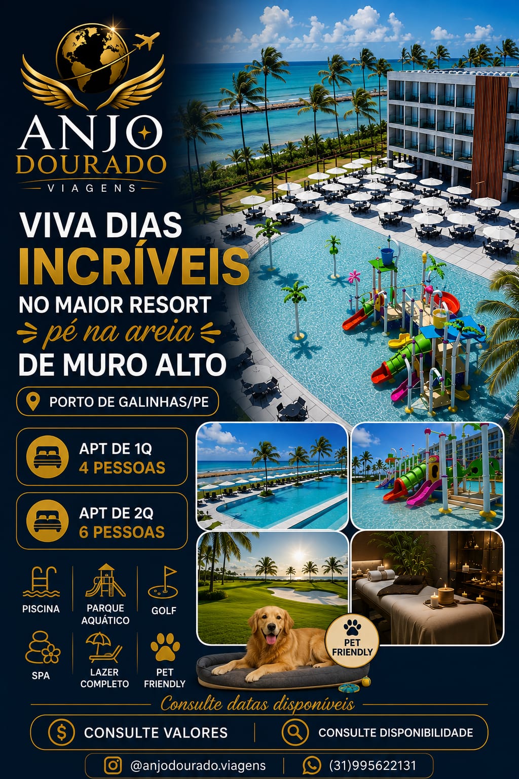 Resort Porto 2 Life praia de muro alto